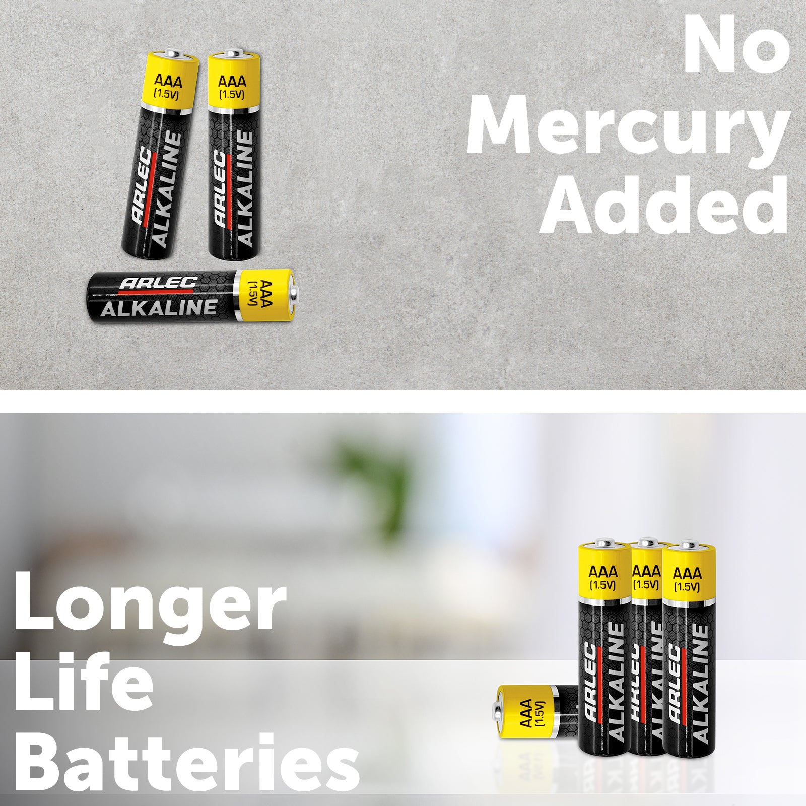 AAA alkaline batteries 4 pack – Arlec long lasting performance