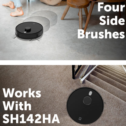 Replacement accessory kit for Arlec SH142HA vacuum with side brushes, rolling brush, HEPA filters, and mopping pad