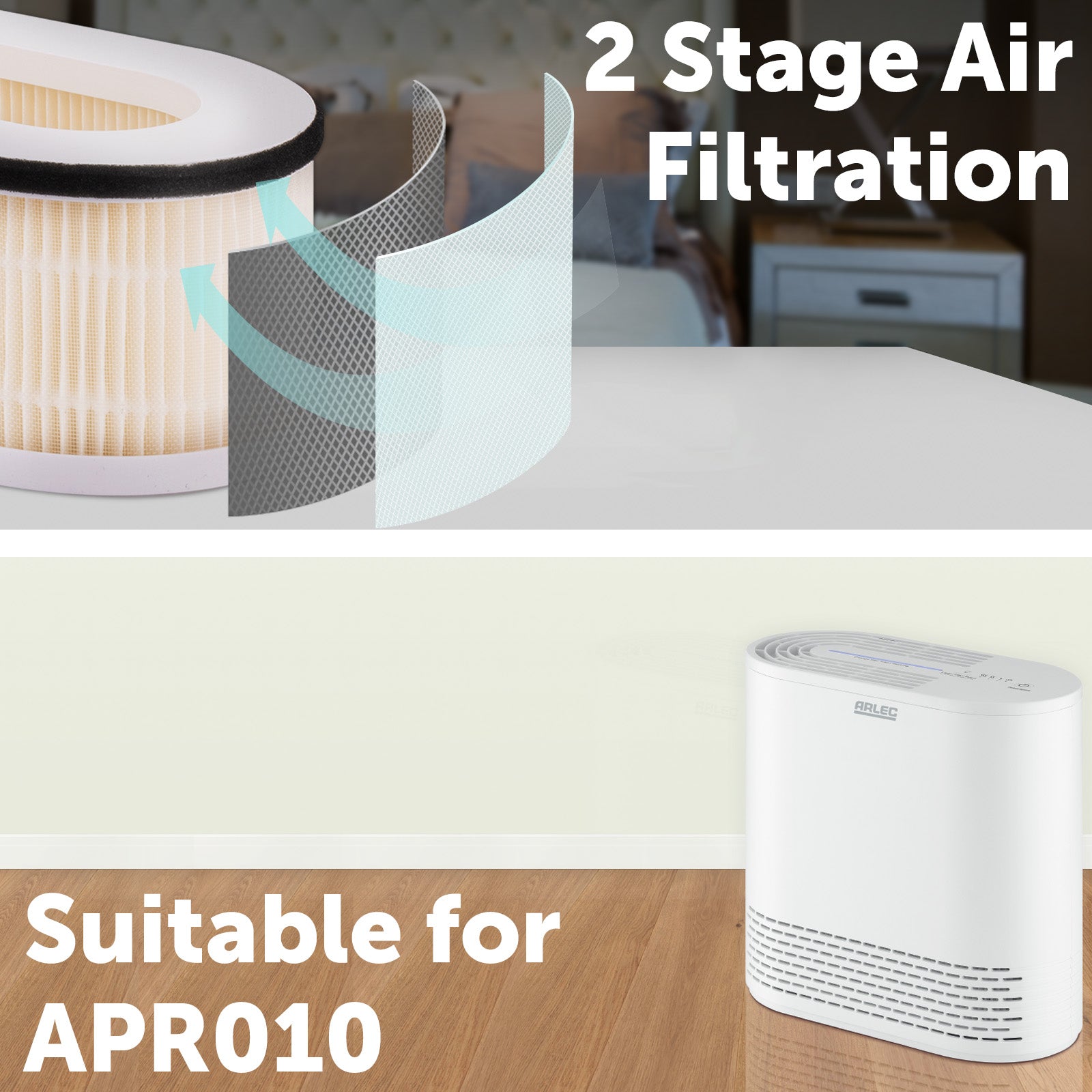 Arlec HEPA11 Air Purifier Filter – Replacement Filter for Clean and Healthy Air