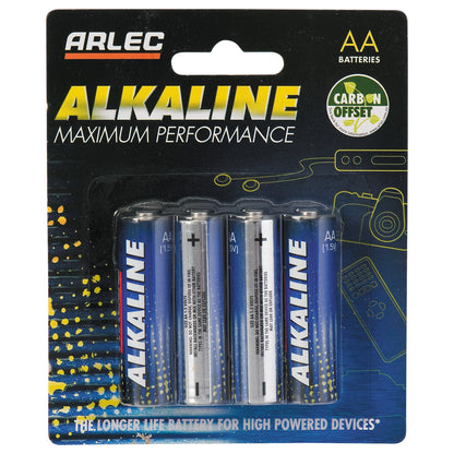 AA alkaline batteries 4 pack – Arlec long lasting energy