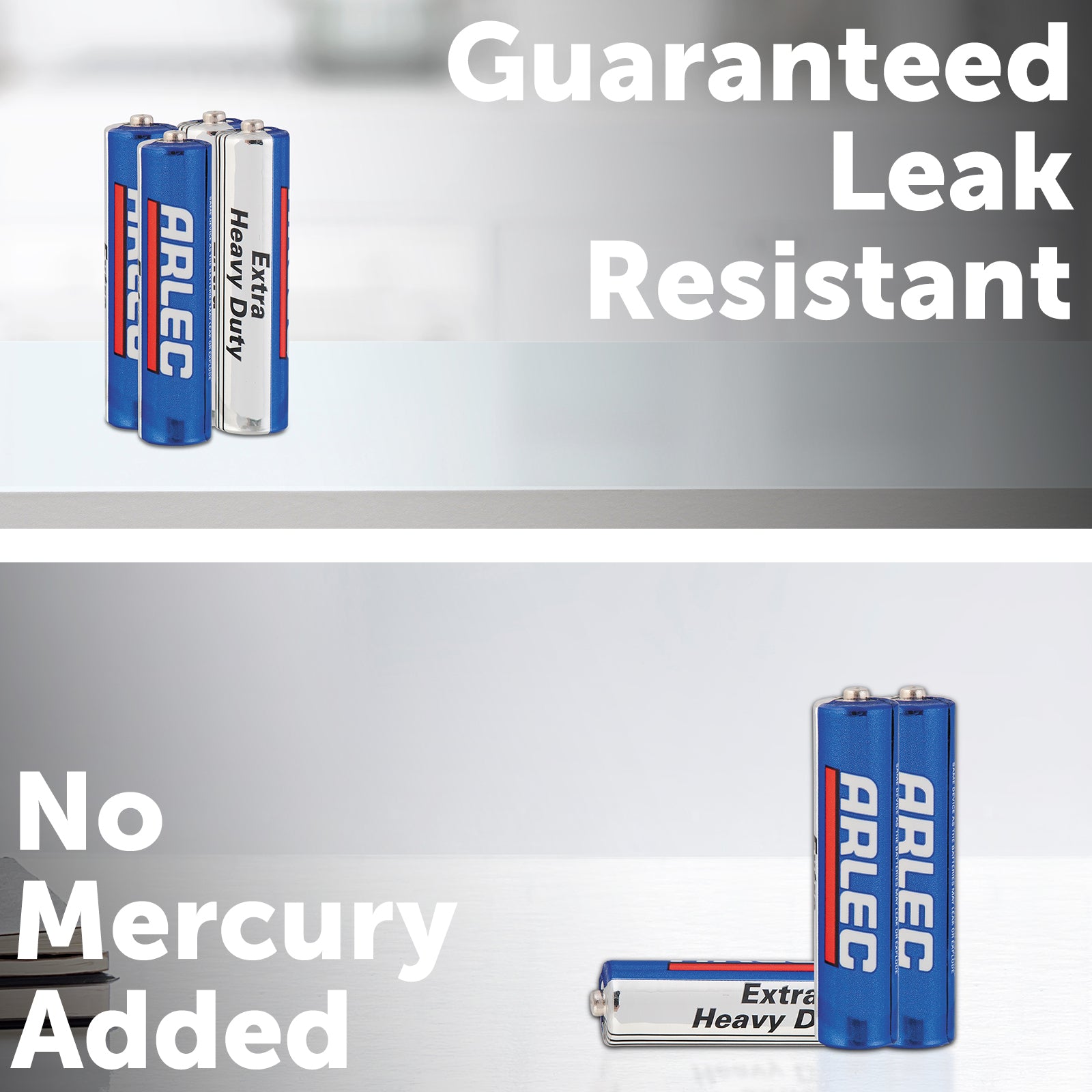Arlec AAA heavy duty batteries – 4 pack for frequent-use items