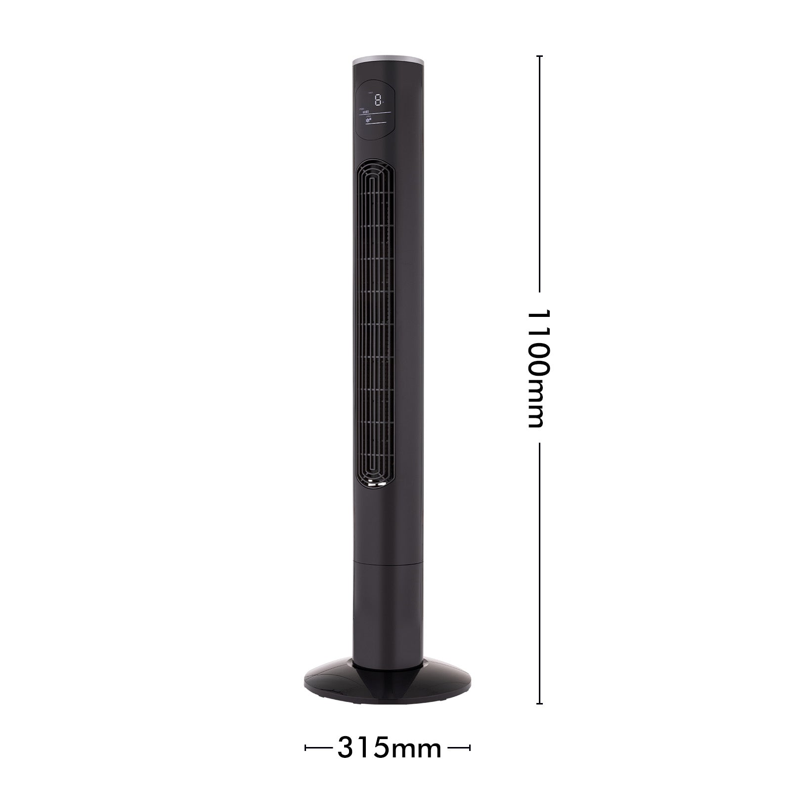 Arlec 118cm smart oscillating tower fan with 12 speeds and remote