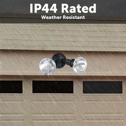 Arlec Black 150W Compact Twin Security Flood Light