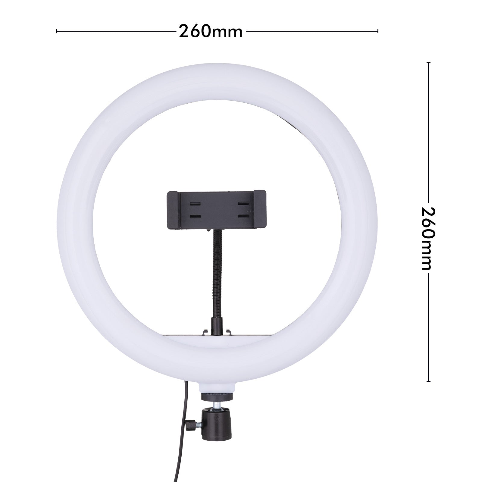 Arlec 26cm CCT ring light, professional lighting for makeup or streaming