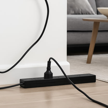 Surge Protected 6 Outlet Powerboard – wide spaces – powerboard with wide sockets and surge protection