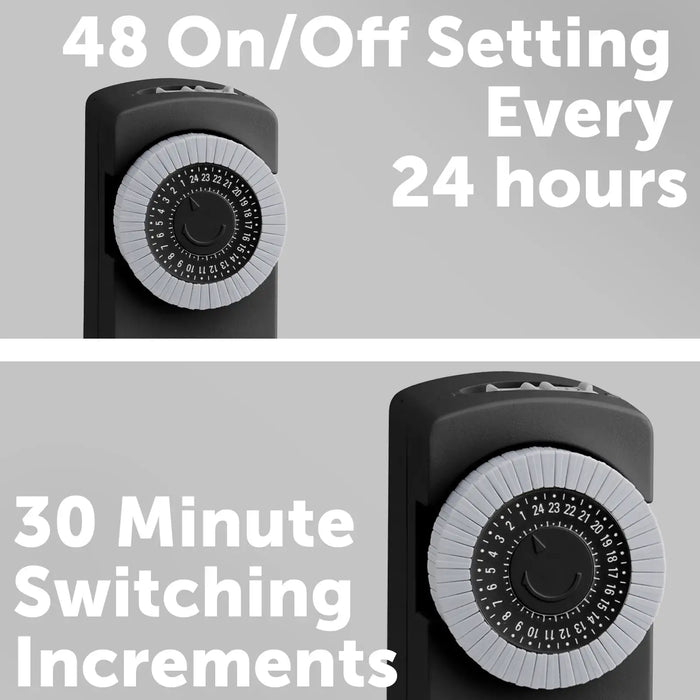 Arlec Black Compact 24-Hour Timer