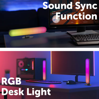 Arlec twin RGB desk light pack, LED lighting for gaming or work setup
