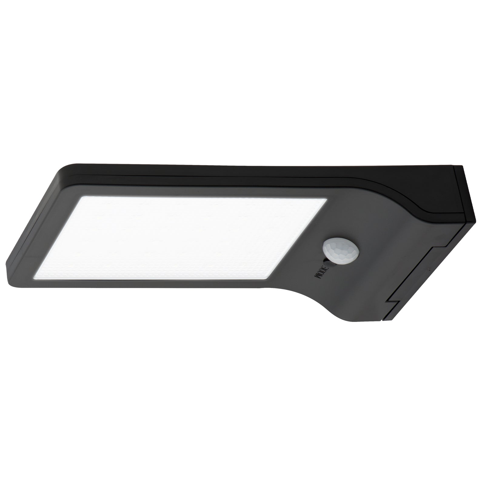 Arlec Black Ritter Sensor Solar Wall Light - solar powered light, motion sensor light, exterior wall light