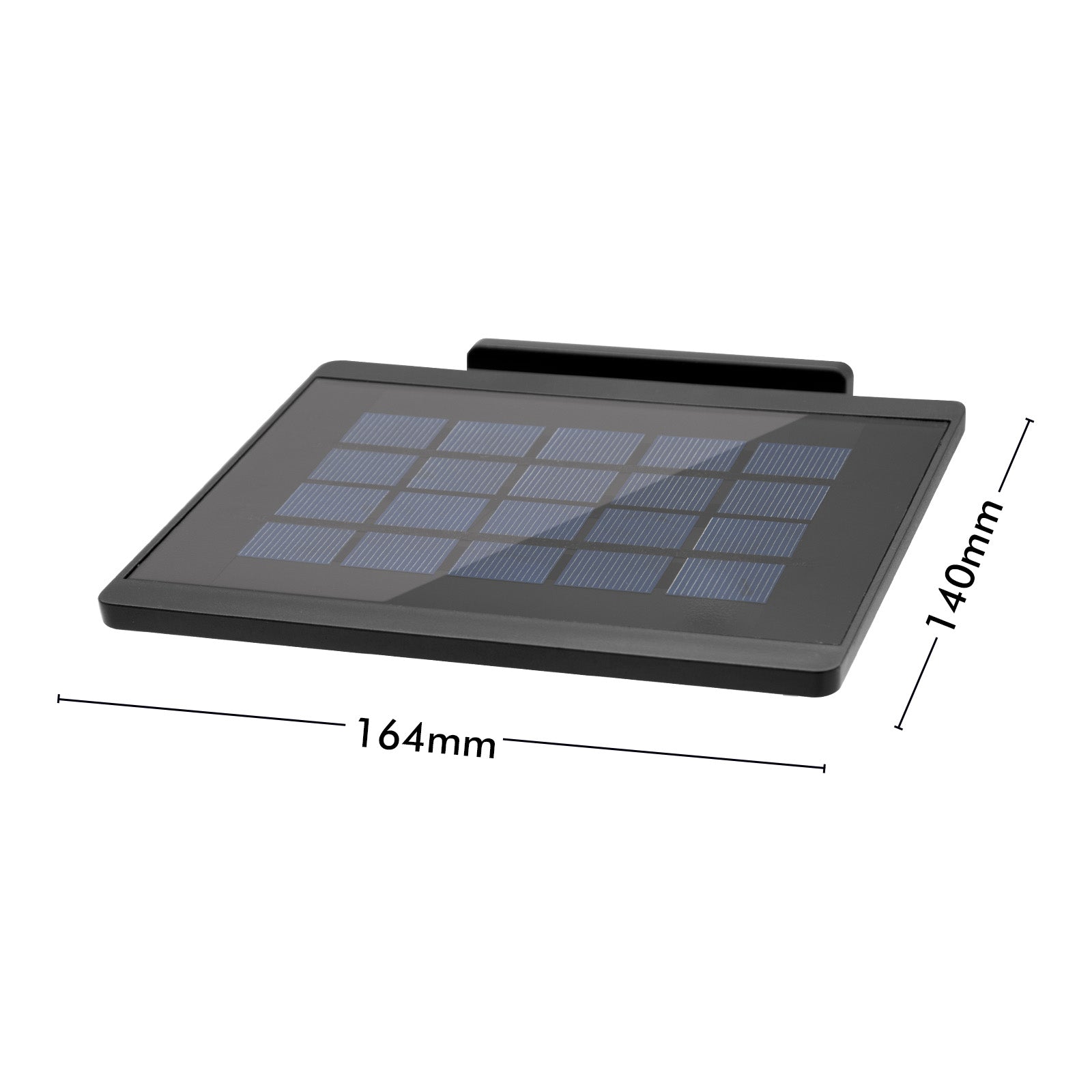 Arlec Surnia 500 lumen black solar hybrid floodlight – motion sensor outdoor light with 10m detection and IP44 rating