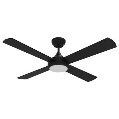 arlec 130cm black ceiling fan with led – dc motor ceiling fan; tri-colour led lighting fan; remote smart ceiling fan