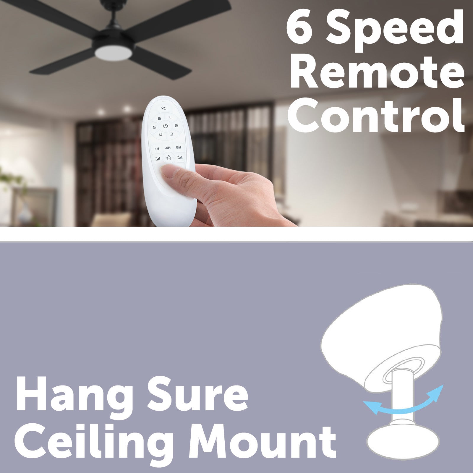 arlec 130cm black ceiling fan with led – dc motor ceiling fan; tri-colour led lighting fan; remote smart ceiling fan