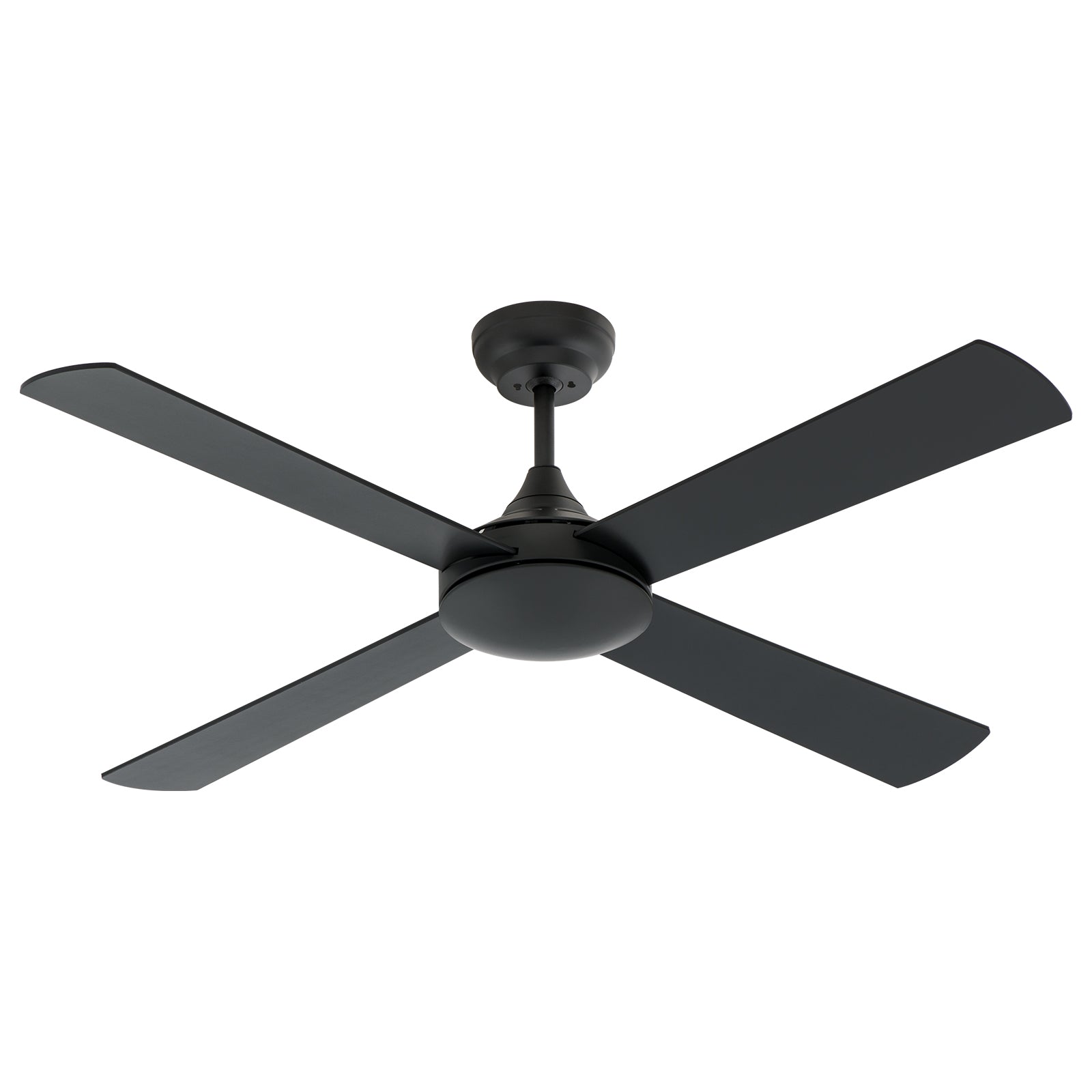 arlec 130cm boston II black fan – large ceiling fan with remote; stylish matte black ceiling fan; reversible quiet dc motor fan