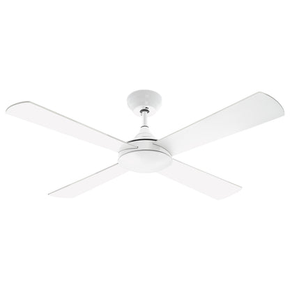arlec 130cm boston II ceiling fan – modern white 4 blade fan; quiet ceiling fan with remote; summer winter reversible fan