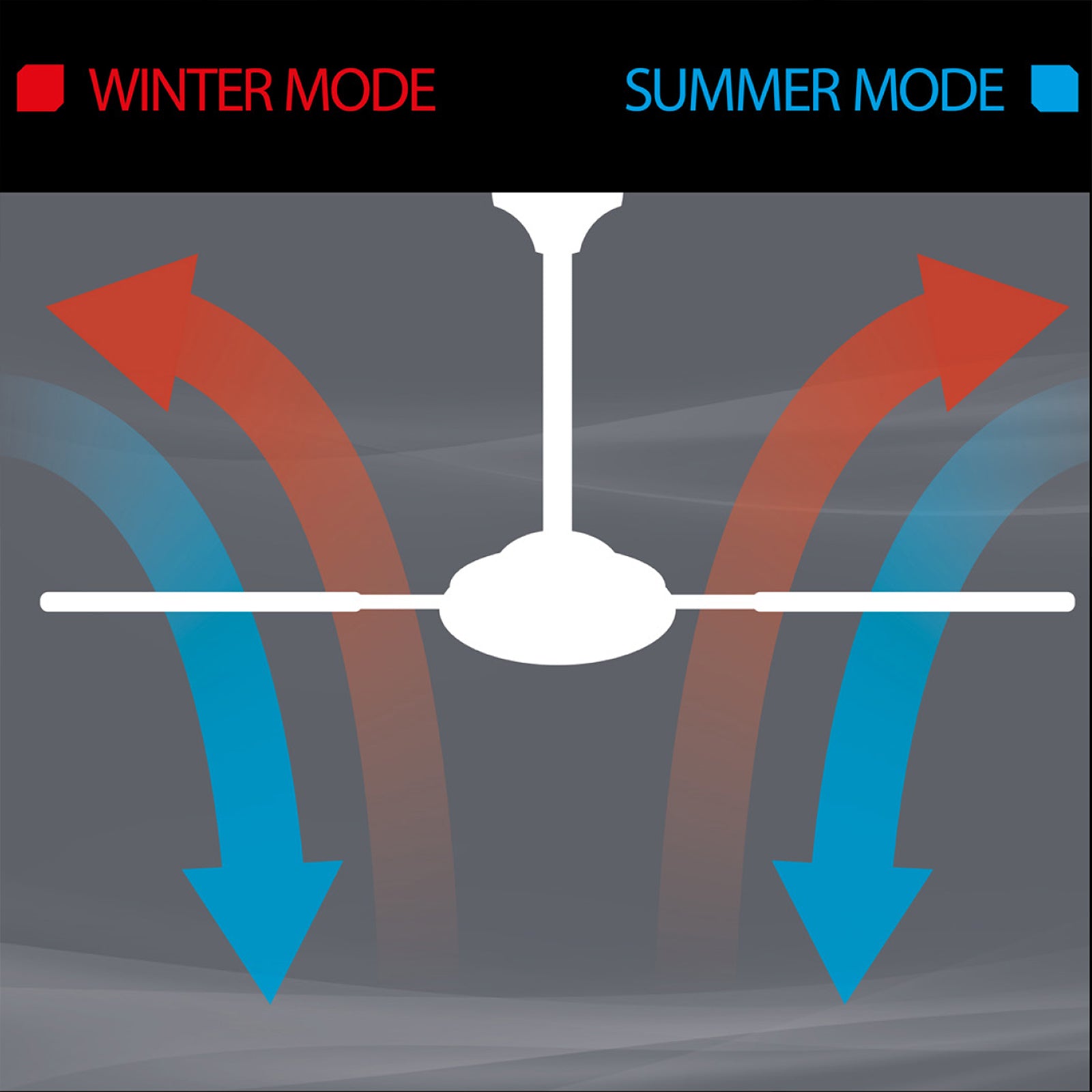 arlec 130cm boston II ceiling fan – modern white 4 blade fan; quiet ceiling fan with remote; summer winter reversible fan