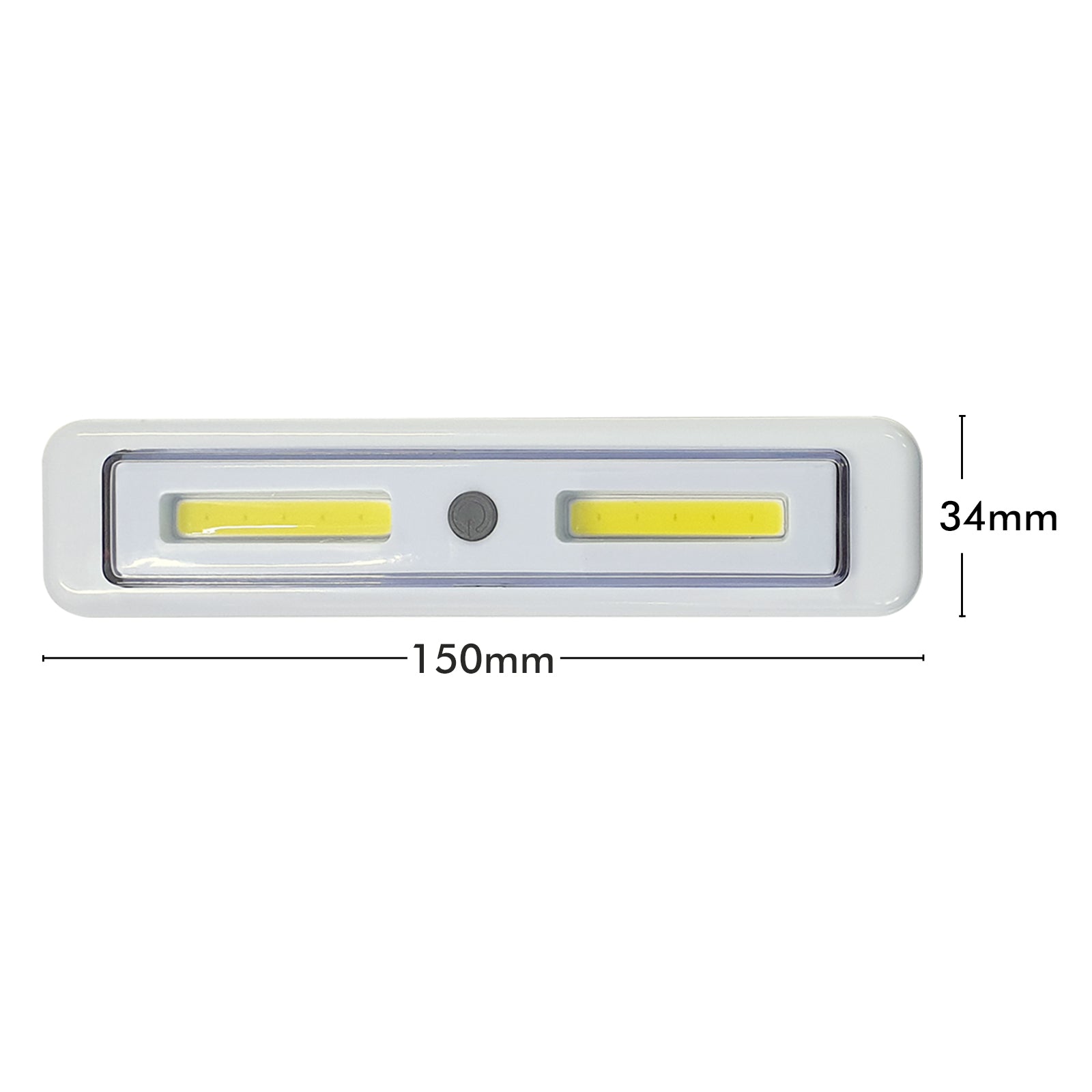 Arlec battery operated push light, COB LED strip for cupboards and kitchens, easy install light bar