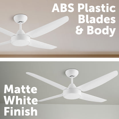 arlec 120cm chicago ceiling fan – 4 blade ac ceiling fan; efficient air movement; summer/winter reversible fan