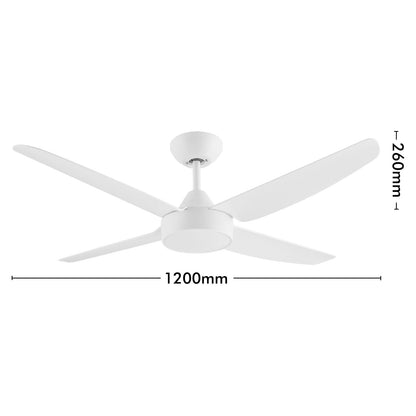 arlec 120cm chicago ceiling fan – 4 blade ac ceiling fan; efficient air movement; summer/winter reversible fan