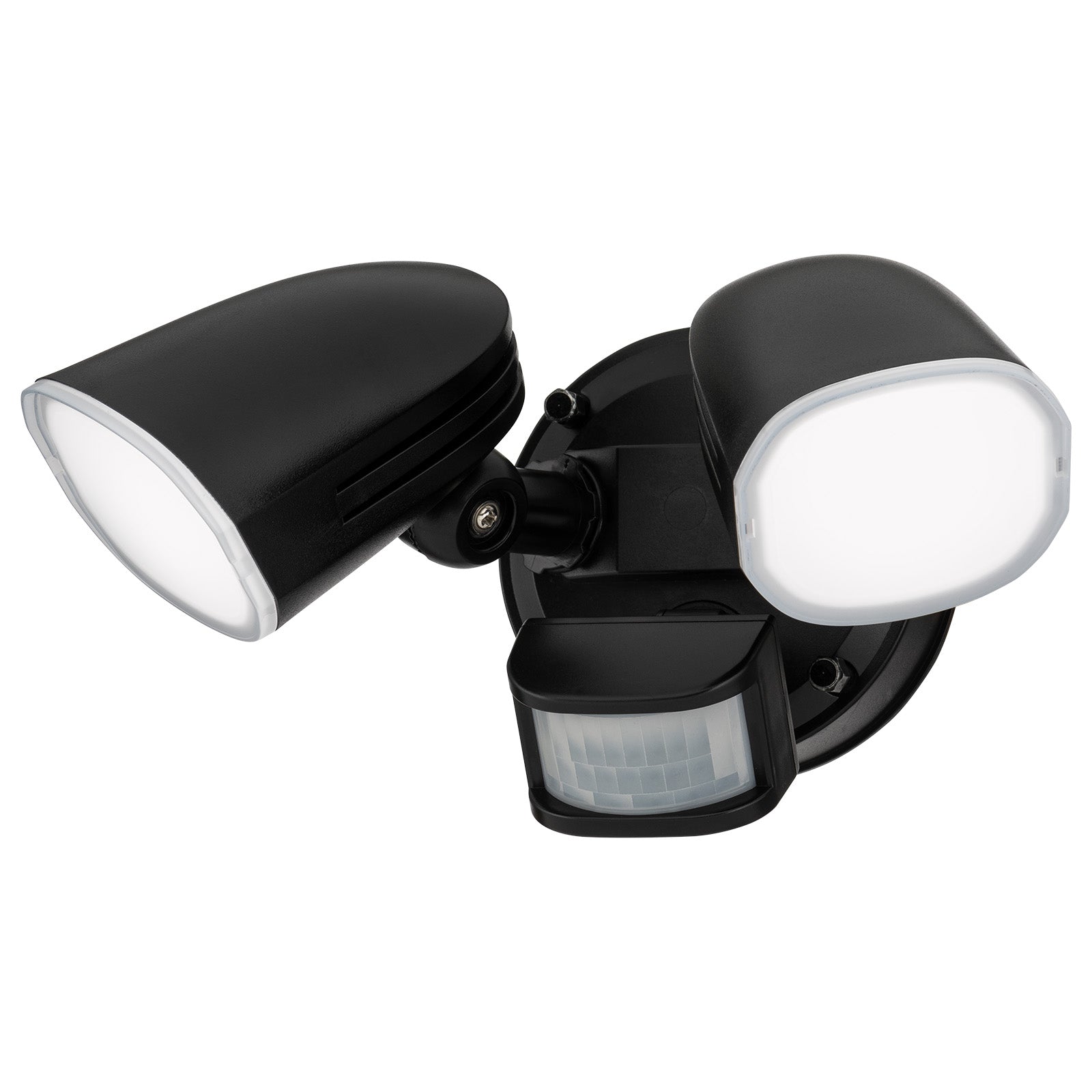 Arlec DIY twinhead LED security light – tricolour outdoor motion sensor floodlight with plug and multiple sensor modes