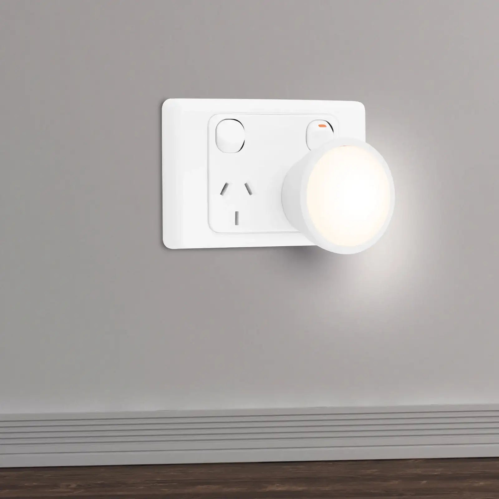 Arlec dusk to dawn LED night light twin pack with compact design and warm lighting
