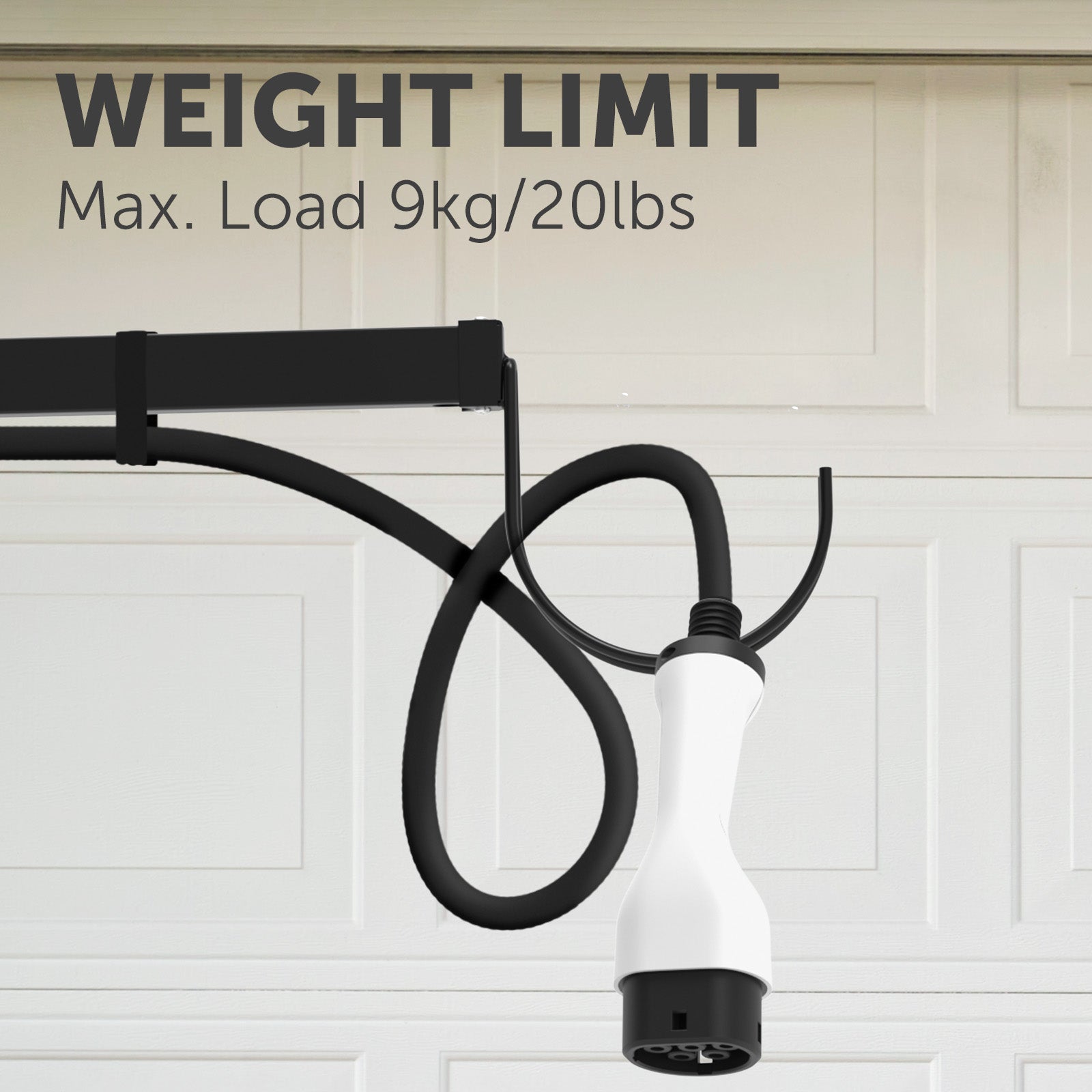 Arlec EV Charging Cable Management System for organized cable storage, wall-mountable, ideal for home or commercial use