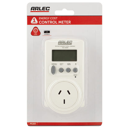  Arlec energy cost meter for household appliances – Arlec with LCD display