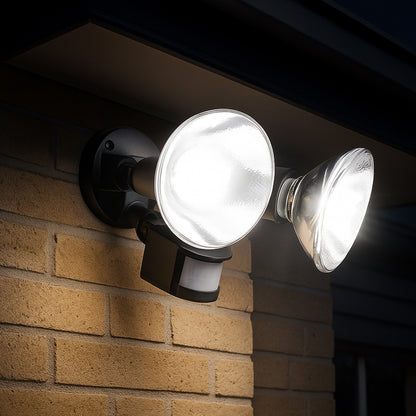 Arlec Enodia 150W twin security floodlight with sensor – high-power motion sensor light for outdoor spaces