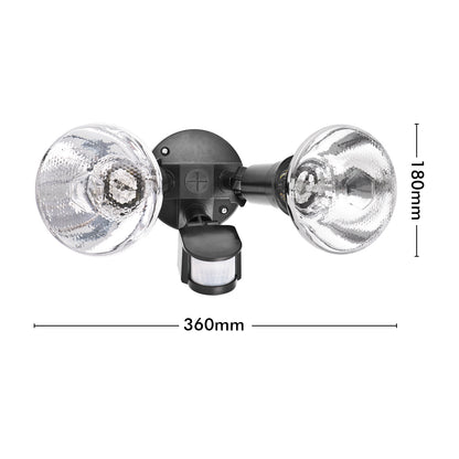 Arlec Enodia 150W twin security floodlight with sensor – high-power motion sensor light for outdoor spaces