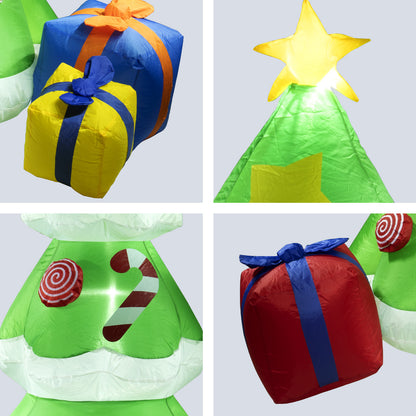 Arlec 1.8m inflatable LED Christmas tree – festive low voltage outdoor decoration with self-inflating polyester build