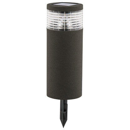 Arlec Grey Render Finish Sandor Solar Bollard Light