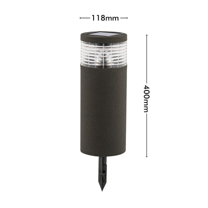 Arlec Grey Render Finish Sandor Solar Bollard Light