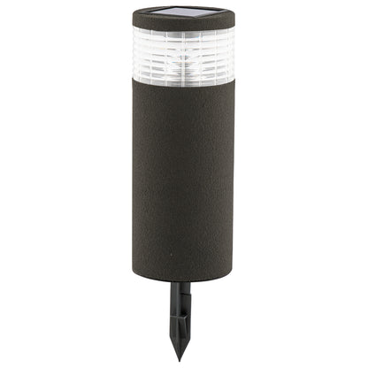Arlec Grey Render Finish Sandor Solar Bollard Light