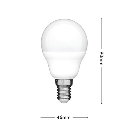 Arlec 4W warm white fancy round SES smart globe – app-controlled Wi-Fi LED bulb