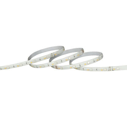 5m RGB and white LED strip light with remote and app control, fully adjustable brightness and color modes