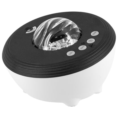 Smart aurora projector light with dynamic RGB lighting, white noise sounds, and mobile app control