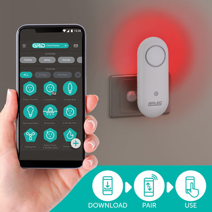 Smart bedside light kit with app scheduling, CCT/RGB options, compatible with Alexa, Google Assistant