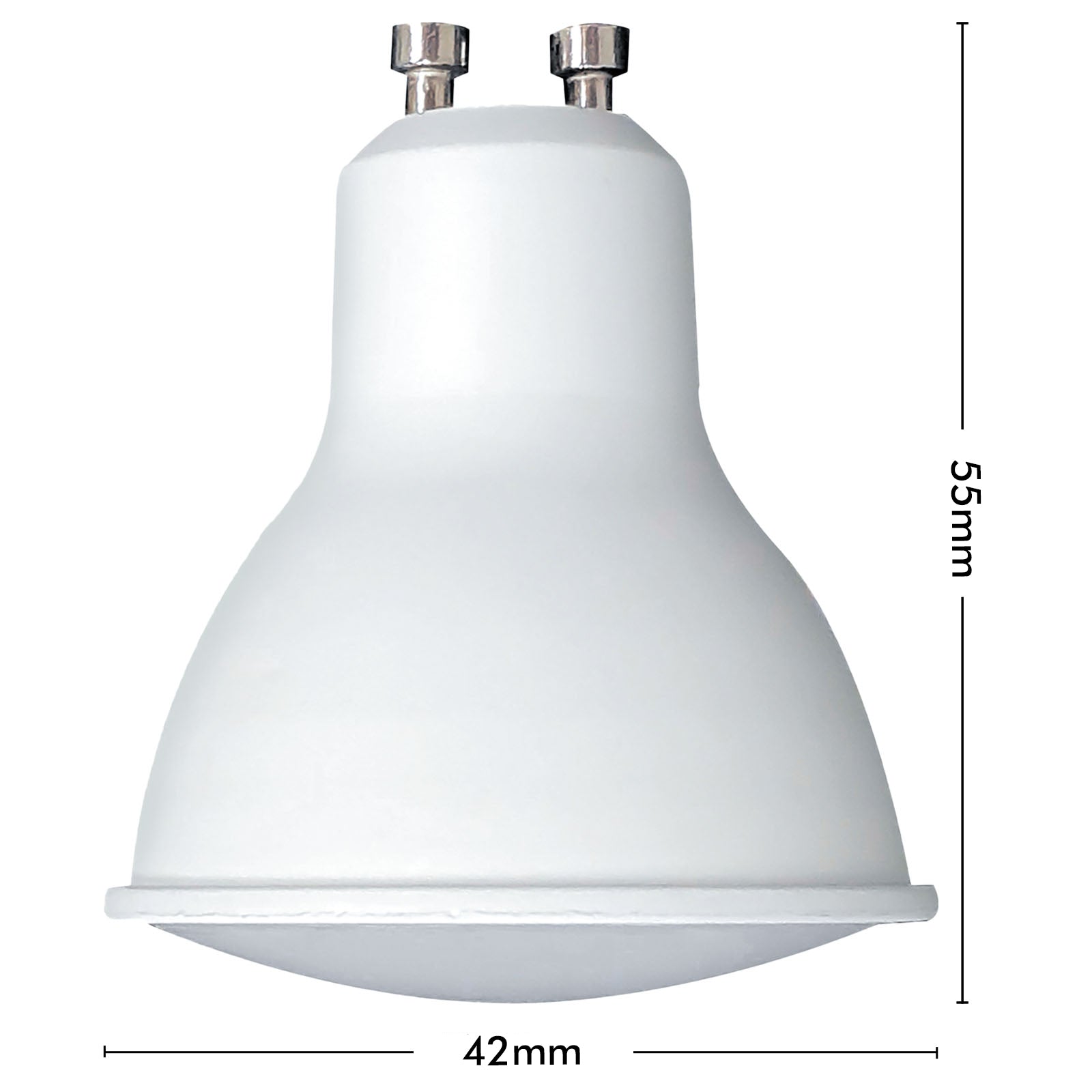 Smart GU10 RGB LED light globe with CCT control, Wi-Fi, Grid Connect app, Google Assistant, and Alexa compatible