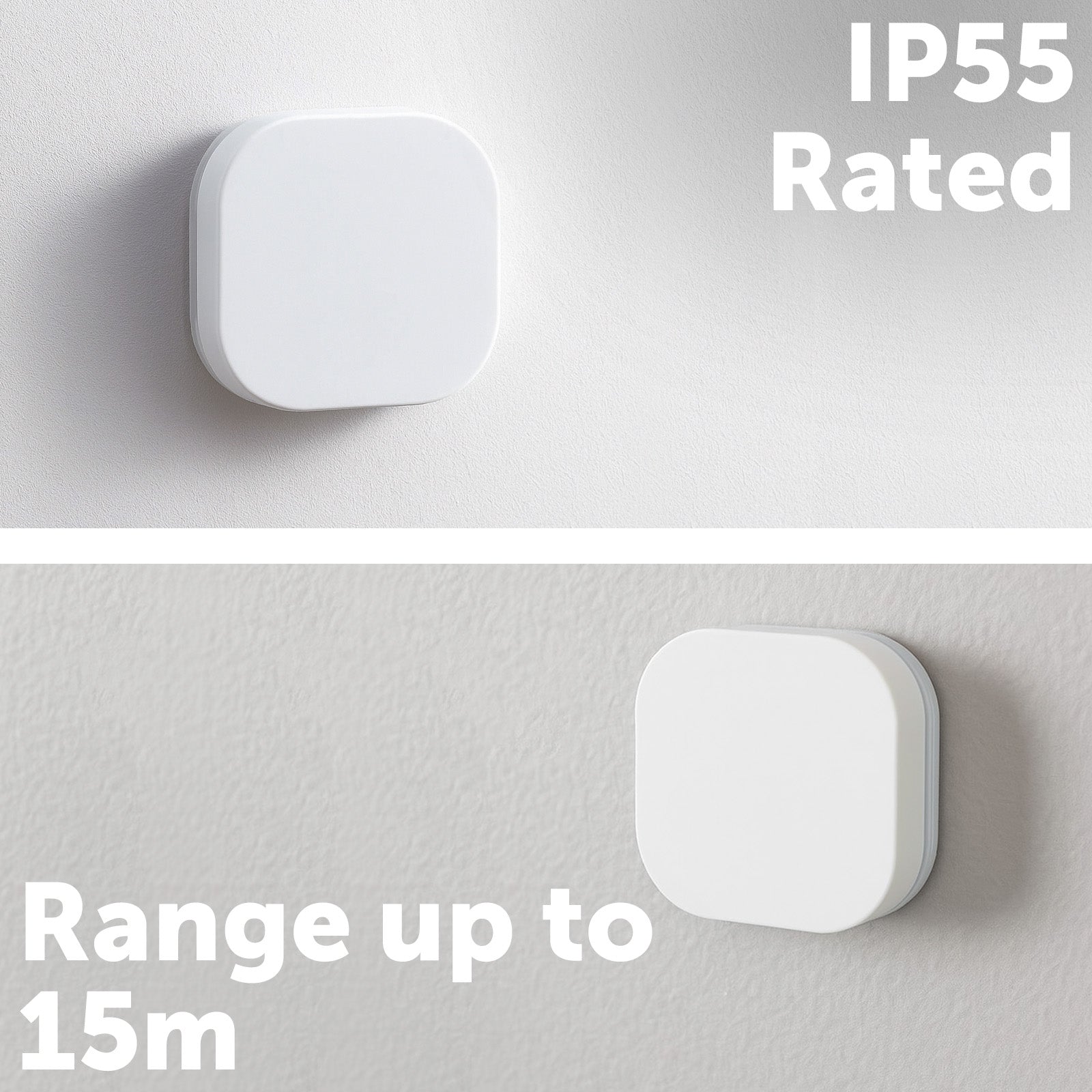 Smart home control button with IP55 rating, Grid Connect automation, works with Bluetooth hub, Alexa, Google