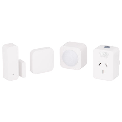 Smart home control kit with sensors, Wi-Fi automation, Grid Connect app, compatible with Alexa and Google