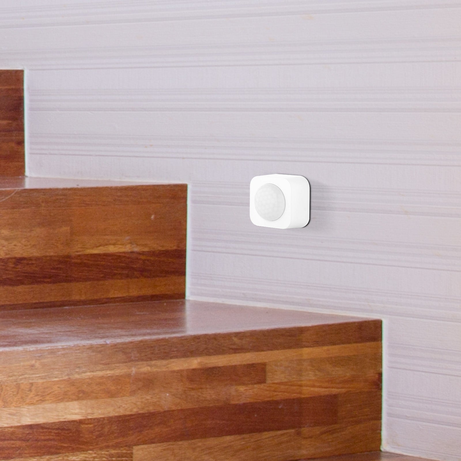 Smart home motion sensor with 15m range, Wi-Fi connected automation, works with Grid Connect, Alexa, Google