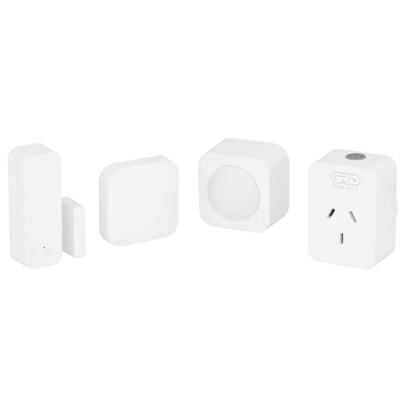 Smart home control kit with sensors, Wi-Fi automation, Grid Connect app, compatible with Alexa and Google