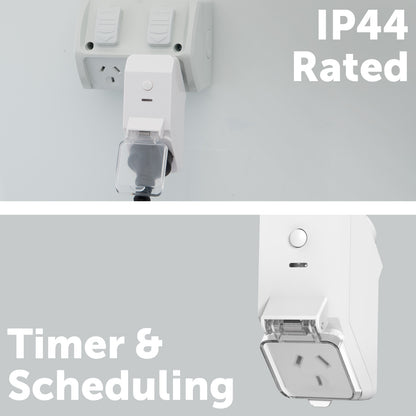 Arlec Grid Connect Smart IP44 Timer Plug for Outdoor Appliance Automation