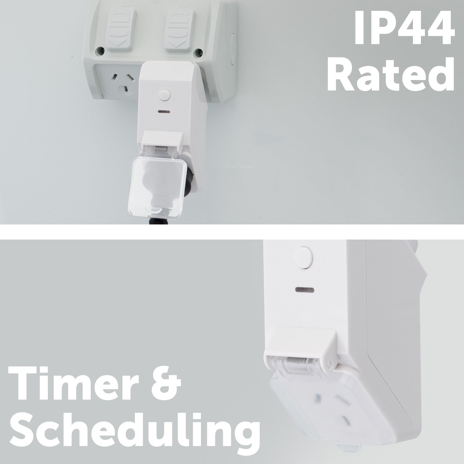 Arlec heavy duty smart timer, IP44 outdoor Wi-Fi timer, Grid Connect scheduling plug