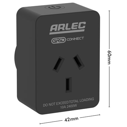 Arlec Smart Plug Socket with Energy Meter 2 Pack for remote control
