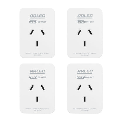 Arlec Grid Connect Smart Socket with Energy Meter 4 Pack for smart home control