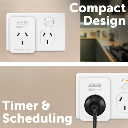 Arlec Grid Connect Smart Socket with Energy Meter 4 Pack for smart home control