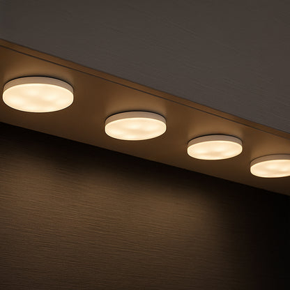 Smart RGBW LED puck lights 4 pack – Arlec Wi-Fi colour changing under shelf lighting Grid Connect