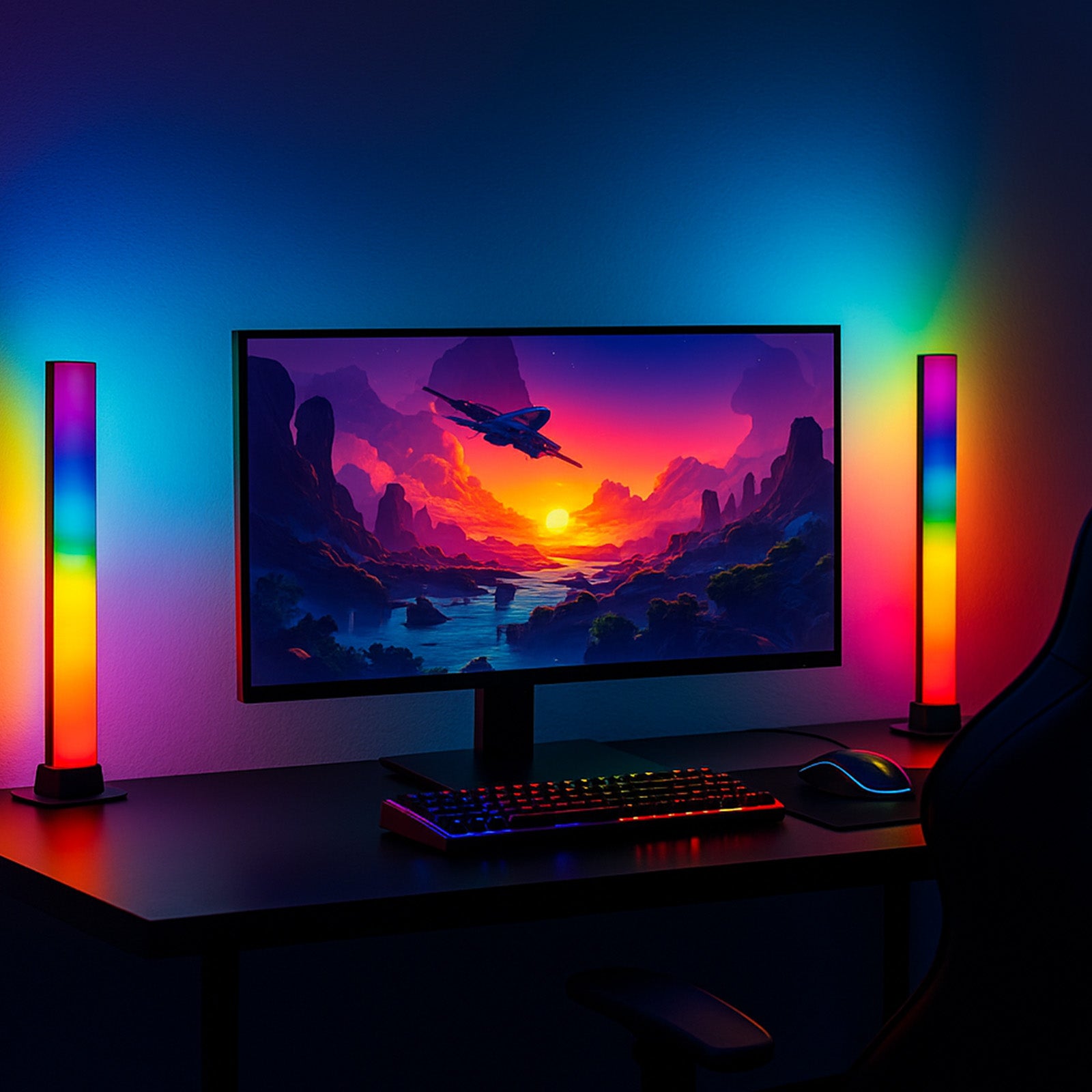 Arlec RGB smart desk lights twin pack, Razer Chroma compatible lighting