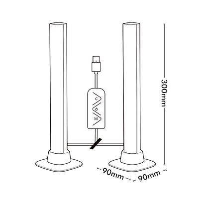 Arlec RGB smart desk lights twin pack, Razer Chroma compatible lighting