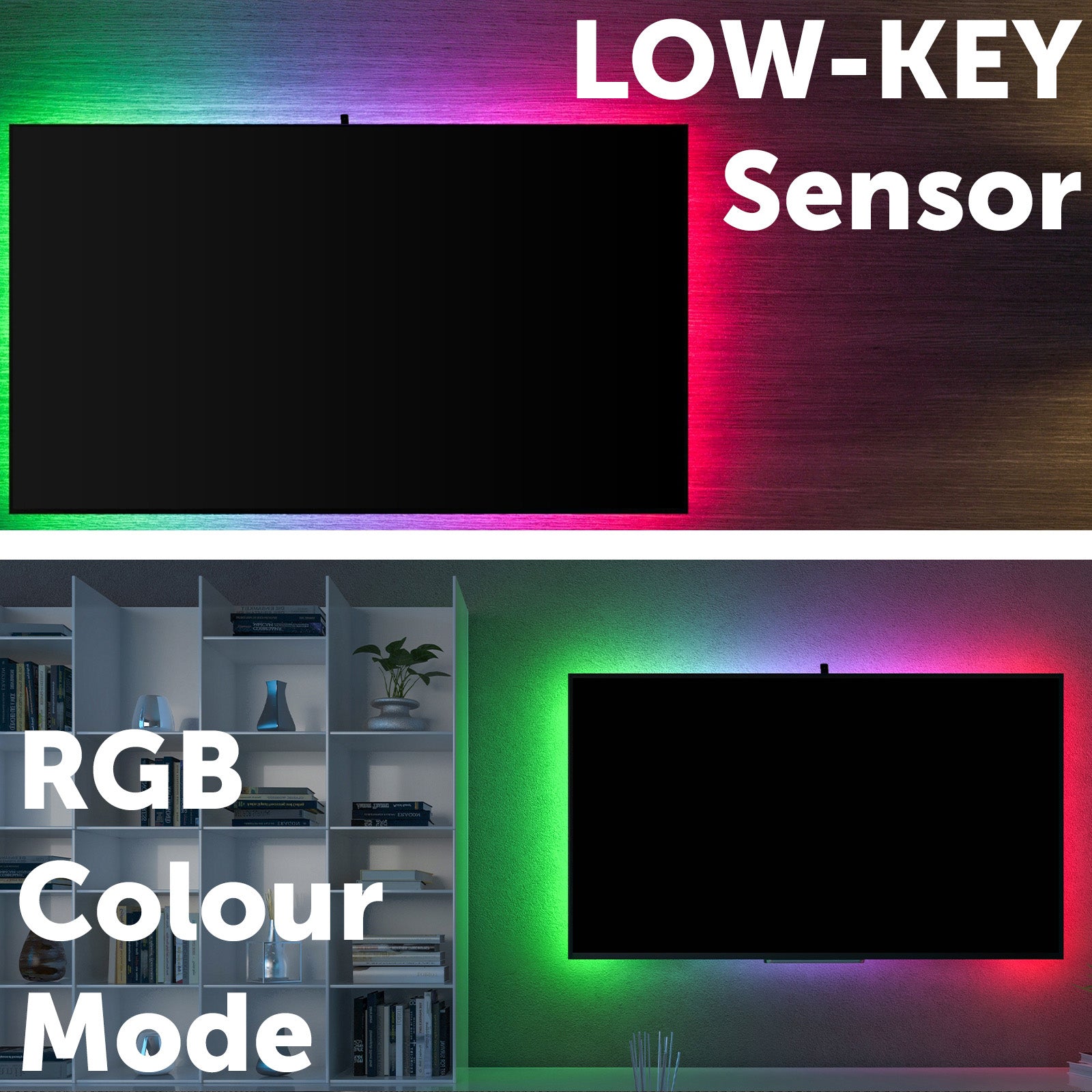 Single color screen sync strip light with USB power, app control, and easy installation for immersive lighting