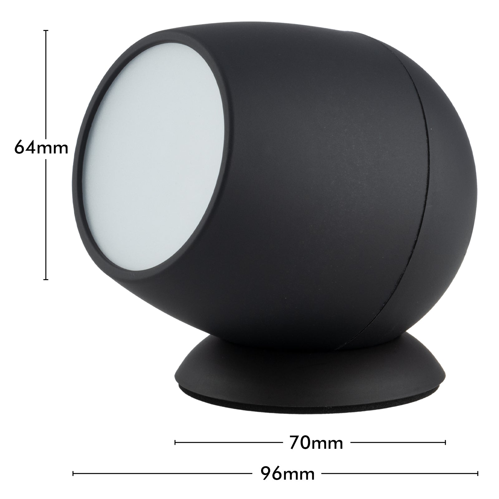 Smart tabletop spotlight with RGB and white LEDs, USB powered, Wi-Fi app control, Google and Alexa compatible
